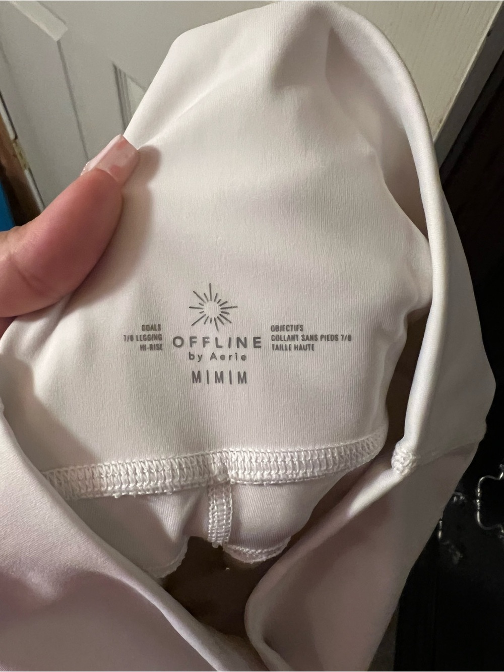 Offline by Aerie White High-Rise Mesh7/8 Leggings - Picture 3 of 3